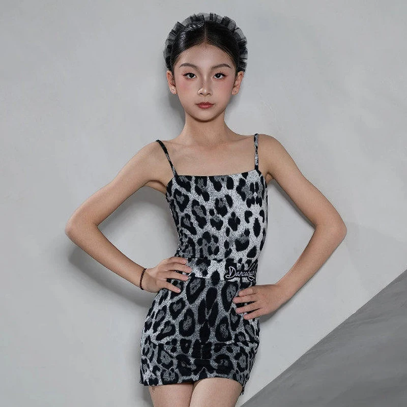 Gray Leopard Latin Dance Dress Sleeveless 2Pcs Suit Summer Girls Practice Clothing Rumba ChaCha Dance Performance Wear BL19235
Gray Leopard Latin Dance Dress Sleeveless 2Pcs Suit Summer Girls Practice Clothing Rumba ChaCha Dance Performance Wear BL19235