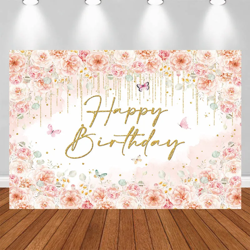 LS Photography Background Pink Floral Frame Butterfly Text Decor Birthday Cake Smash Kids Portrait Photo Backdrop Studio
LS Photography Background Pink Floral Frame Butterfly Text Decor Birthday Cake Smash Kids Portrait Photo Backdrop Studio