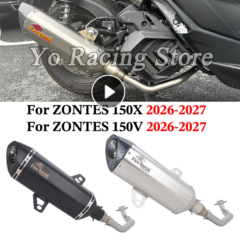 Slip On Motorcycle Exhaust System Escape Front Link Pipe With Muffler Motocross DB Killer For ZONTES Zontes 150X 150V 2026 2027
Slip On Motorcycle Exhaust System Escape Front Link Pipe With Muffler Motocross DB Killer For ZONTES Zontes 150X 150V 2026 2027