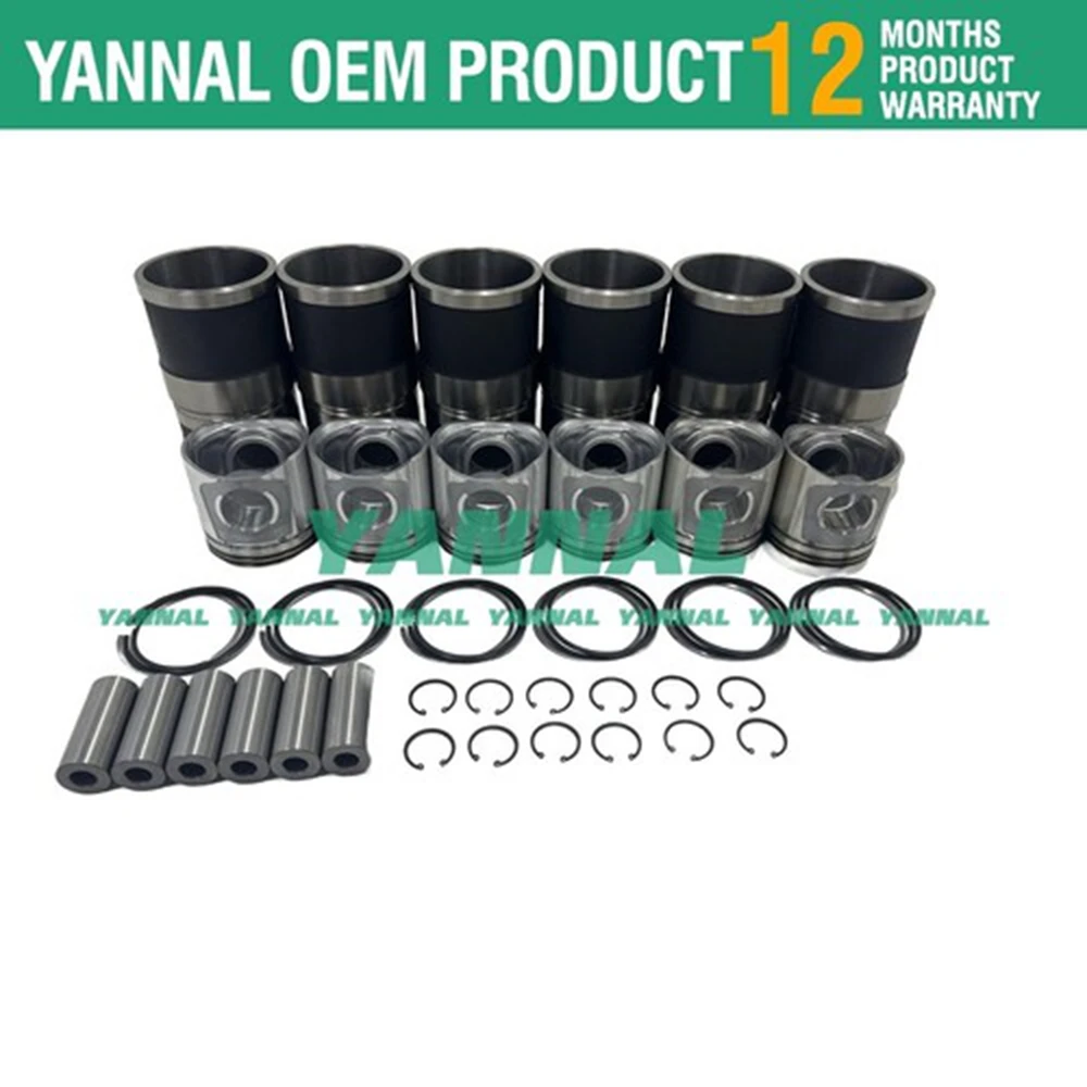 6C 6CT 6CTA Cylinder Liner Kit for Cummins Diesel 8.3L Tractor Truck Excavator
6C 6CT 6CTA Cylinder Liner Kit for Cummins Diesel 8.3L Tractor Truck Excavator