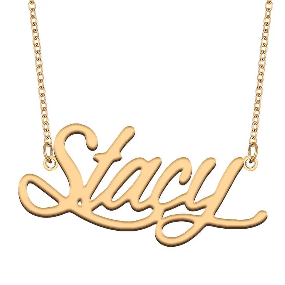 Женское колье из нержавеющей стали Stacy Name, Золотое кулон-табличка с именем ожерелье с буквами
Женское колье из нержавеющей стали Stacy Name, Золотое кулон-табличка с именем ожерелье с буквами