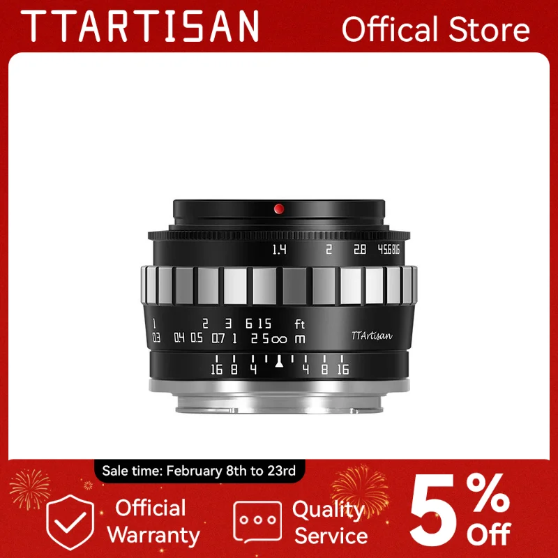 TTArtisan 23mm F1.4 Manual Focus Camera Lens for Sony E Mount a6300 Fuji XA XT3 XE Canon M6 Panasonic Olympus M43 Nikon Z30 Z50
TTArtisan 23mm F1.4 Manual Focus Camera Lens for Sony E Mount a6300 Fuji XA XT3 XE Canon M6 Panasonic Olympus M43 Nikon Z30 Z50