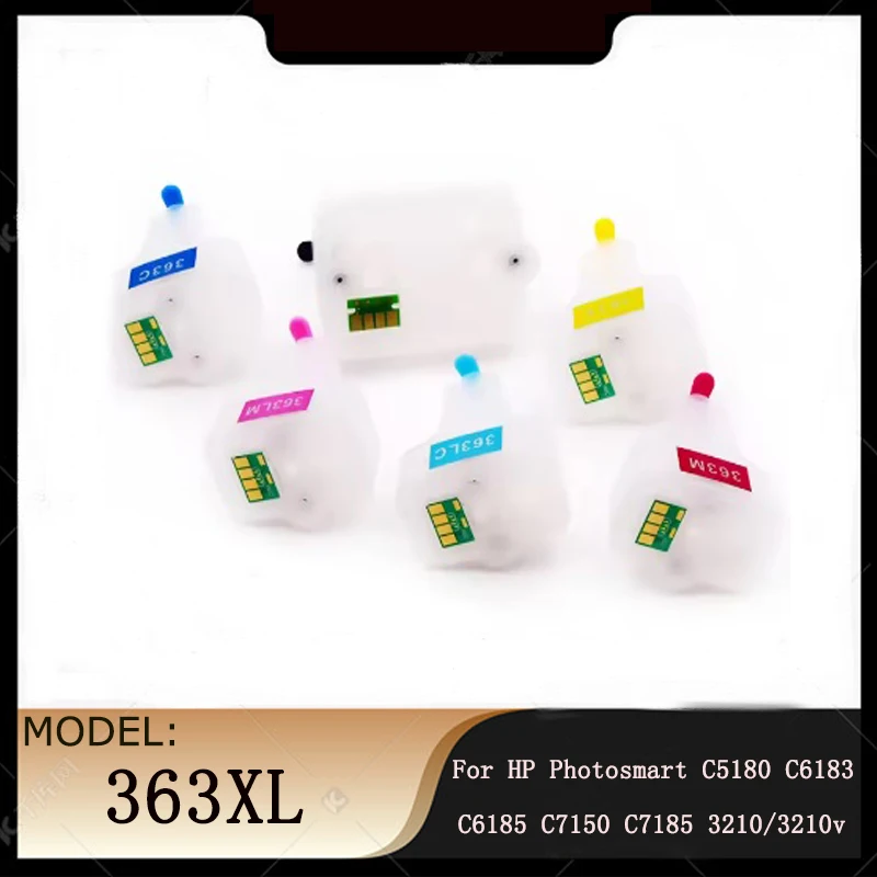 vilaxh For HP 363 xl Refillable Ink Cartridge with ARC chip for HP Photosmart C5180 C6180 C6280 C7160 C7180 C7280 C8180 Printer
vilaxh For HP 363 xl Refillable Ink Cartridge with ARC chip for HP Photosmart C5180 C6180 C6280 C7160 C7180 C7280 C8180 Printer