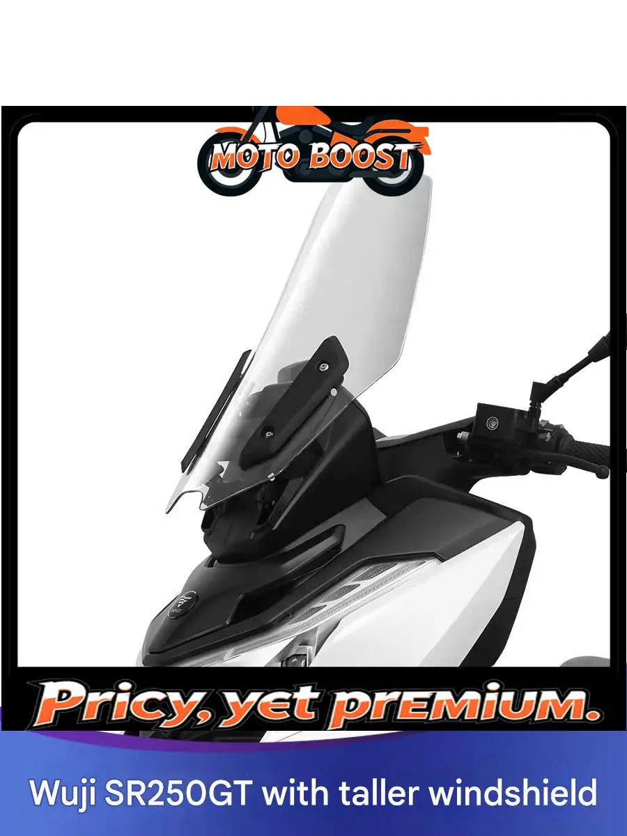FOR 2023-2024Voge SR250GT Tall Wind Deflector Modified Durable Windscreen Smooth Surface Easy Cleaning for Extended Service Life
FOR 2023-2024Voge SR250GT Tall Wind Deflector Modified Durable Windscreen Smooth Surface Easy Cleaning for Extended Service Life