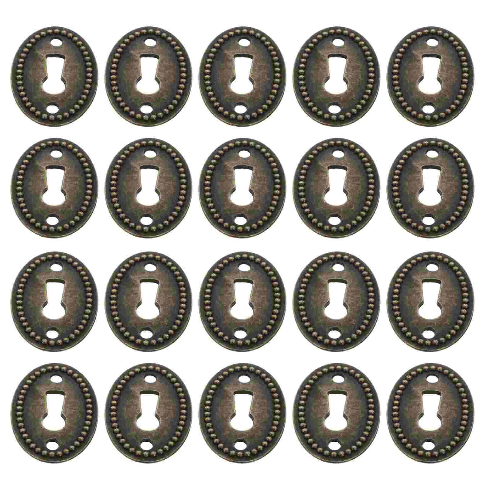 20pcs Oval Keyhole Cover Brass Zinc Alloy Decorative Hardware for Cabinet Doors Drawers Desks Furniture Vintage Style
20pcs Oval Keyhole Cover Brass Zinc Alloy Decorative Hardware for Cabinet Doors Drawers Desks Furniture Vintage Style