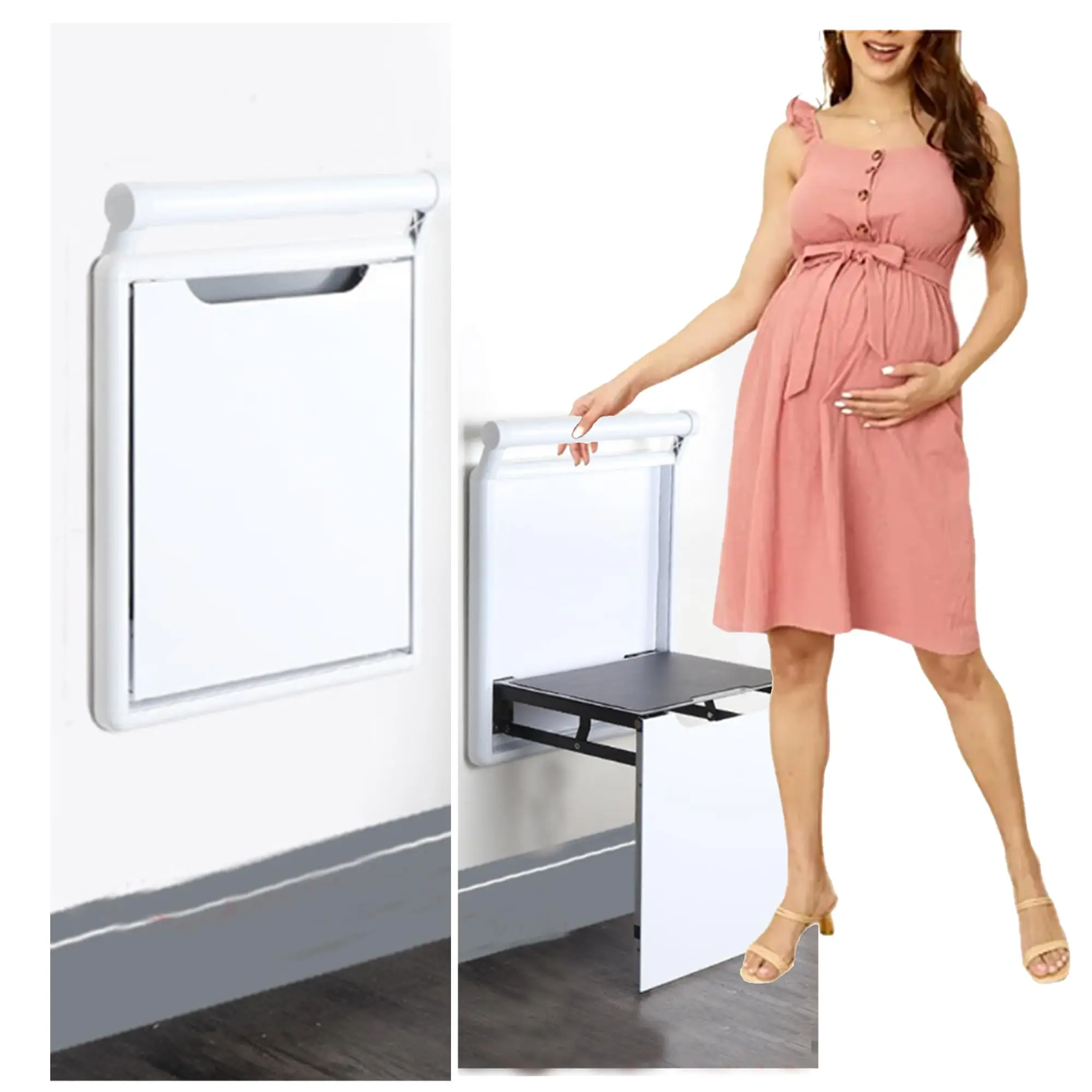 Wall Mounted Folding Stool For Shoes Or Shower Use 500 Lb Capacity
Wall Mounted Folding Stool For Shoes Or Shower Use 500 Lb Capacity