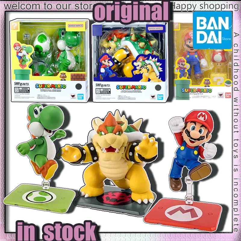 Bandai SHF S.H.Figuarts Super Marios Series Action Figures Luigi Bowser Yoshi Moveable Models Finished Collectible Toy Gifts
Bandai SHF S.H.Figuarts Super Marios Series Action Figures Luigi Bowser Yoshi Moveable Models Finished Collectible Toy Gifts