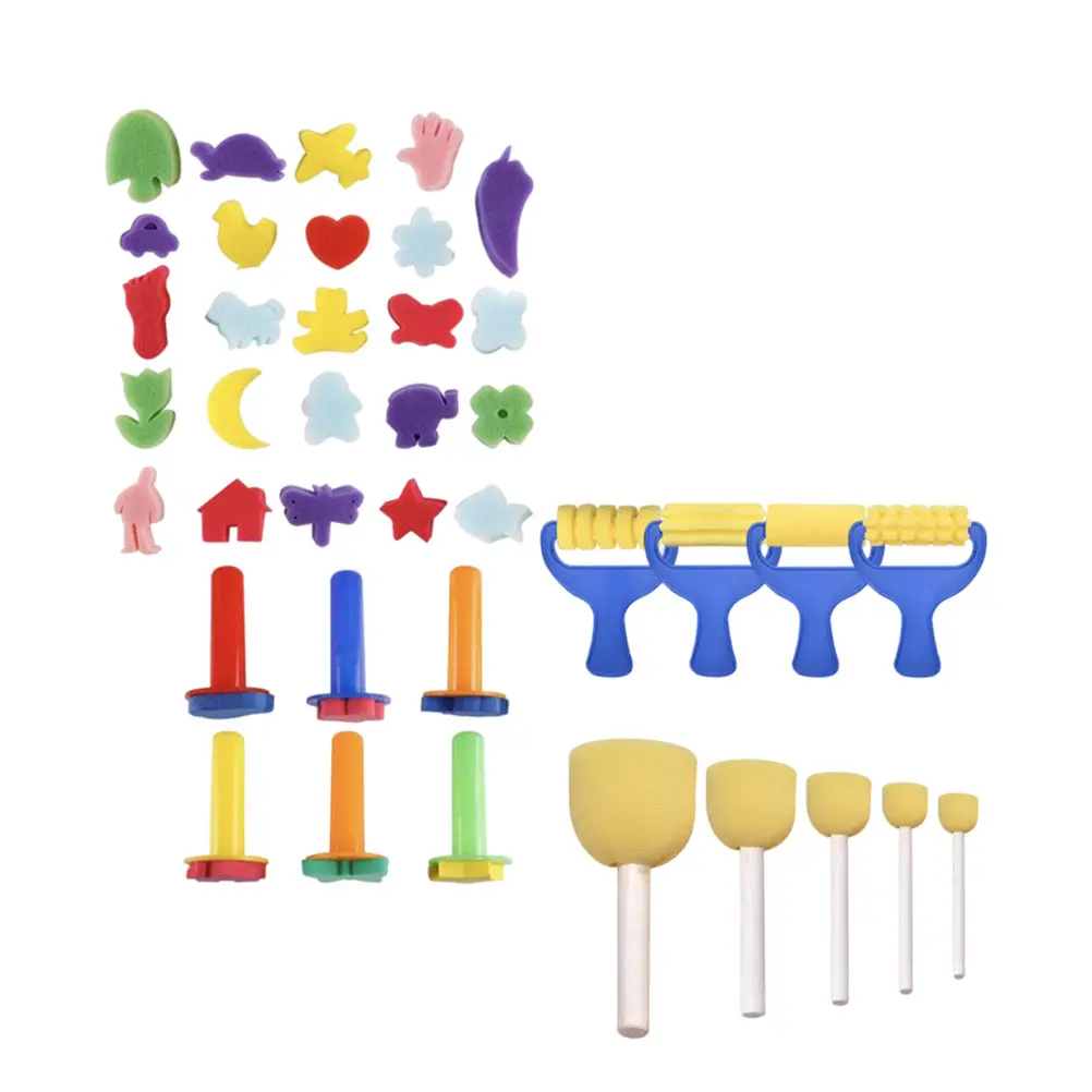 Painting Tools Kids Sponge Pen Stamps Drawing Tool Set Easy Clean Durable Stylish Portable Wooden Children DIY Creative Sponges
Painting Tools Kids Sponge Pen Stamps Drawing Tool Set Easy Clean Durable Stylish Portable Wooden Children DIY Creative Sponges