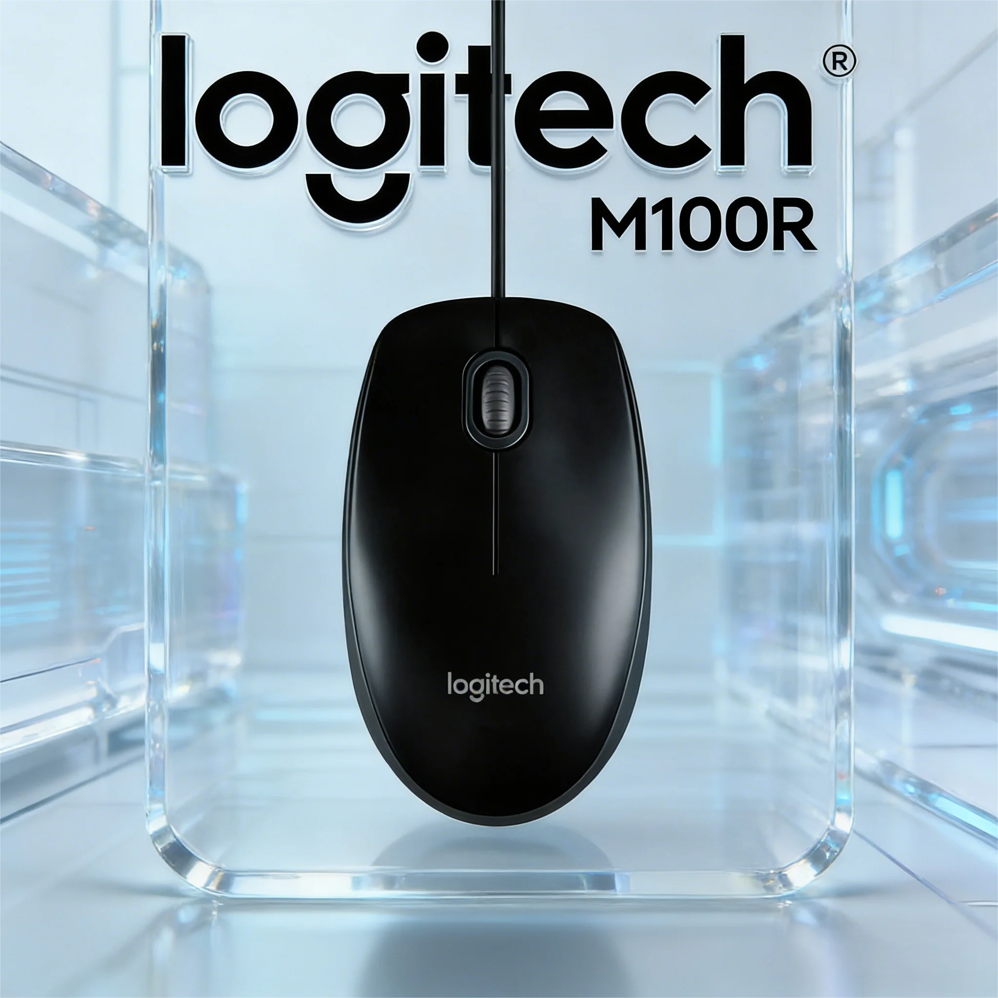 Logitech M100R Wired Mouse Durable Build for Long-Term Office Use