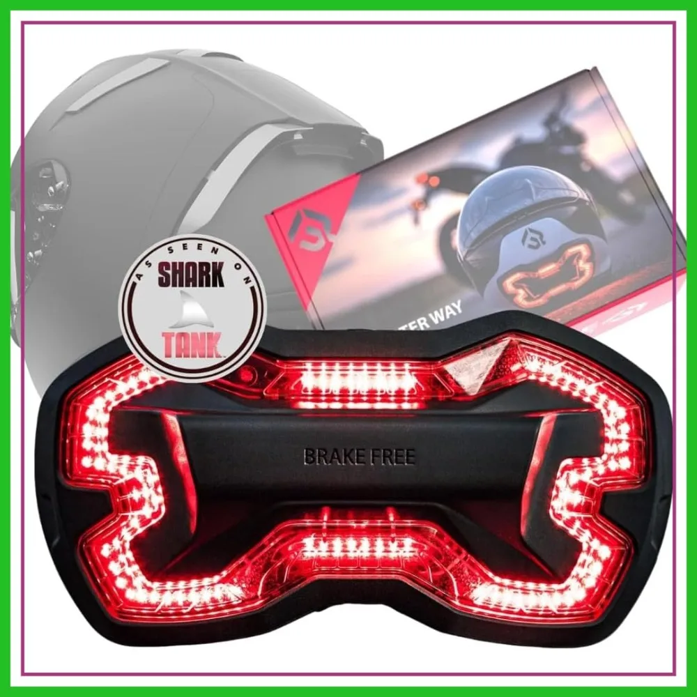 Smart Wireless Motorcycle Helmet Brake Light - Weatherproof LED, USB-C Rechargeable
Smart Wireless Motorcycle Helmet Brake Light - Weatherproof LED, USB-C Rechargeable