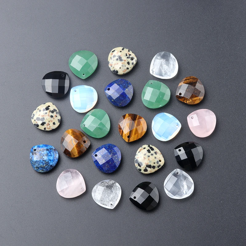 3Pcs DIY Loose Pendant 15mm Natural Stone Faceted Small Pendant With Hole For Jewelry Making DIY Earrings Chains Accessory
3Pcs DIY Loose Pendant 15mm Natural Stone Faceted Small Pendant With Hole For Jewelry Making DIY Earrings Chains Accessory