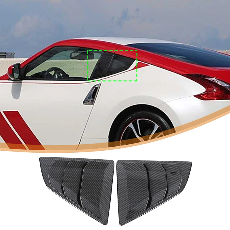 Rear Window Air Vent Louver Trim Sticker Rear Quarter Window Deflector Car Accessories For Nissan 370Z Fairlady Z Z34 2009-2020
Rear Window Air Vent Louver Trim Sticker Rear Quarter Window Deflector Car Accessories For Nissan 370Z Fairlady Z Z34 2009-2020