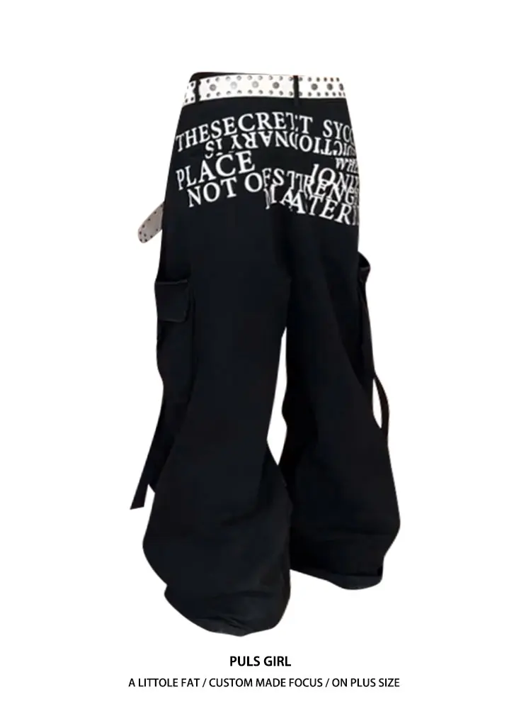 Loose Women's Retro American Style Denim Workwear Pants High Waist Wide Leg Floor-Length Trousers with Big Pockets Casual
Loose Women's Retro American Style Denim Workwear Pants High Waist Wide Leg Floor-Length Trousers with Big Pockets Casual