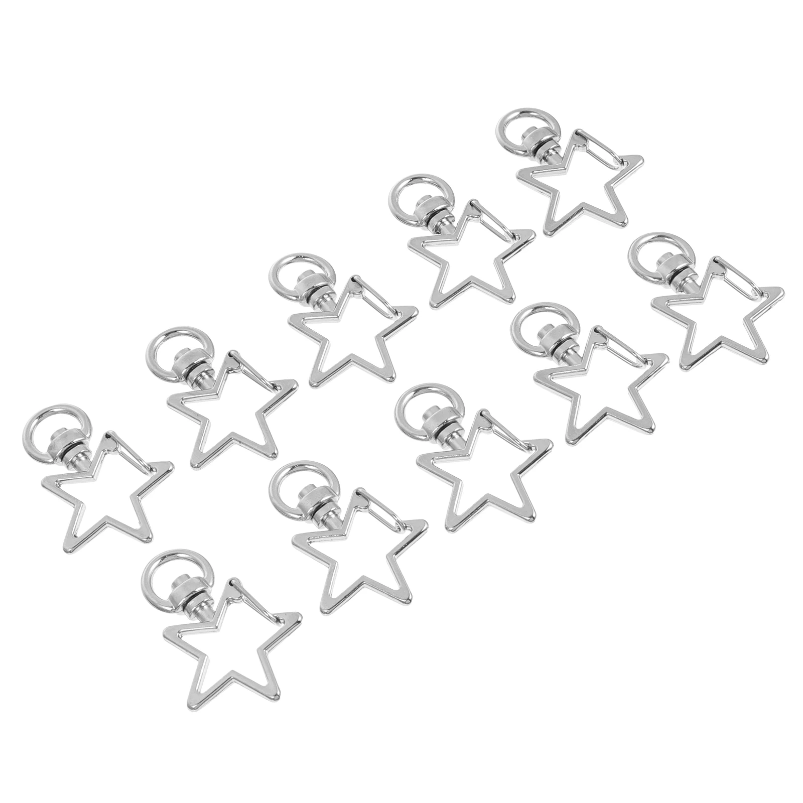 40 Pcs Key Ring Snap Hook Star Shape DIY Supplies Lobster Clasp Metal Rings for Bag Jewelry
40 Pcs Key Ring Snap Hook Star Shape DIY Supplies Lobster Clasp Metal Rings for Bag Jewelry