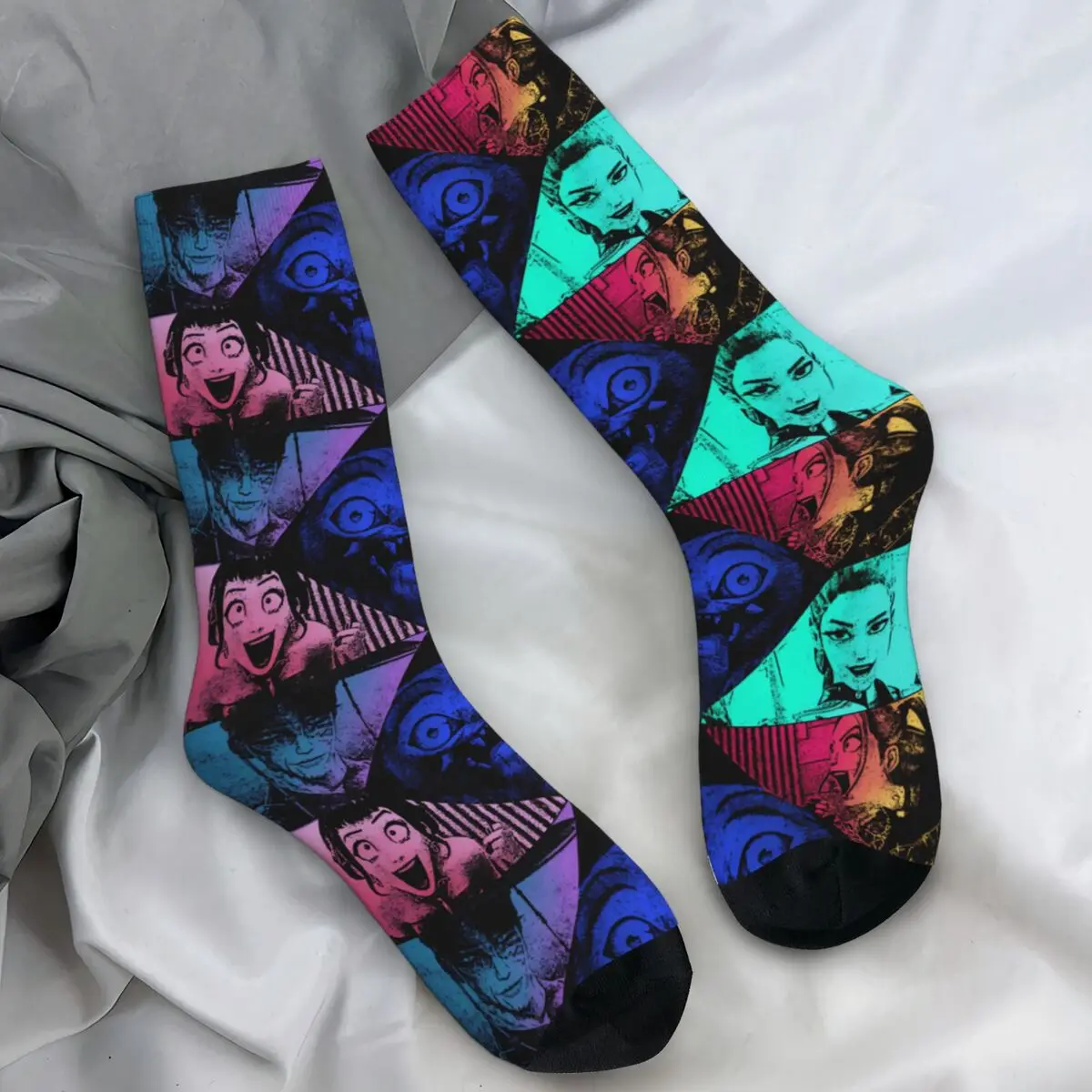 Носки унисекс, охотники на демонов, чулки с комиксами, зимние забавные средние мягкие носки с узором, противоотводные носки для скейтборда
Носки унисекс, охотники на демонов, чулки с комиксами, зимние забавные средние мягкие носки с узором, противоотводные носки для скейтборда