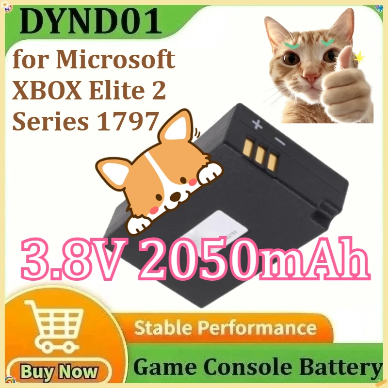 DYND01 Battery for Microsoft XBOX Elite 2 Series 1797 High Capacity 3.8V 2050mAh
DYND01 Battery for Microsoft XBOX Elite 2 Series 1797 High Capacity 3.8V 2050mAh