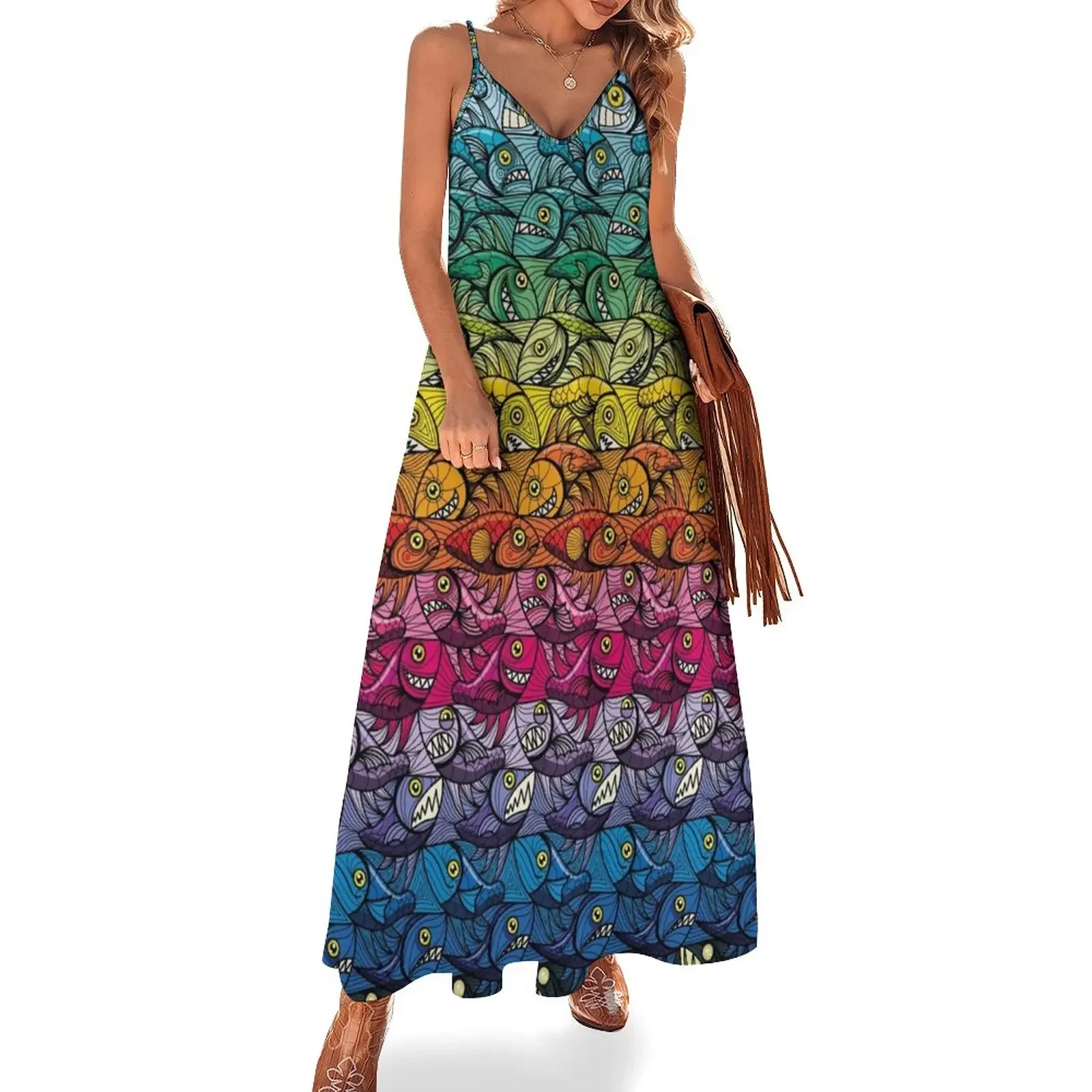 Escher Fish pattern Sleeveless Dress Dress vintage summer outfits for women 2025 Dress
Escher Fish pattern Sleeveless Dress Dress vintage summer outfits for women 2025 Dress