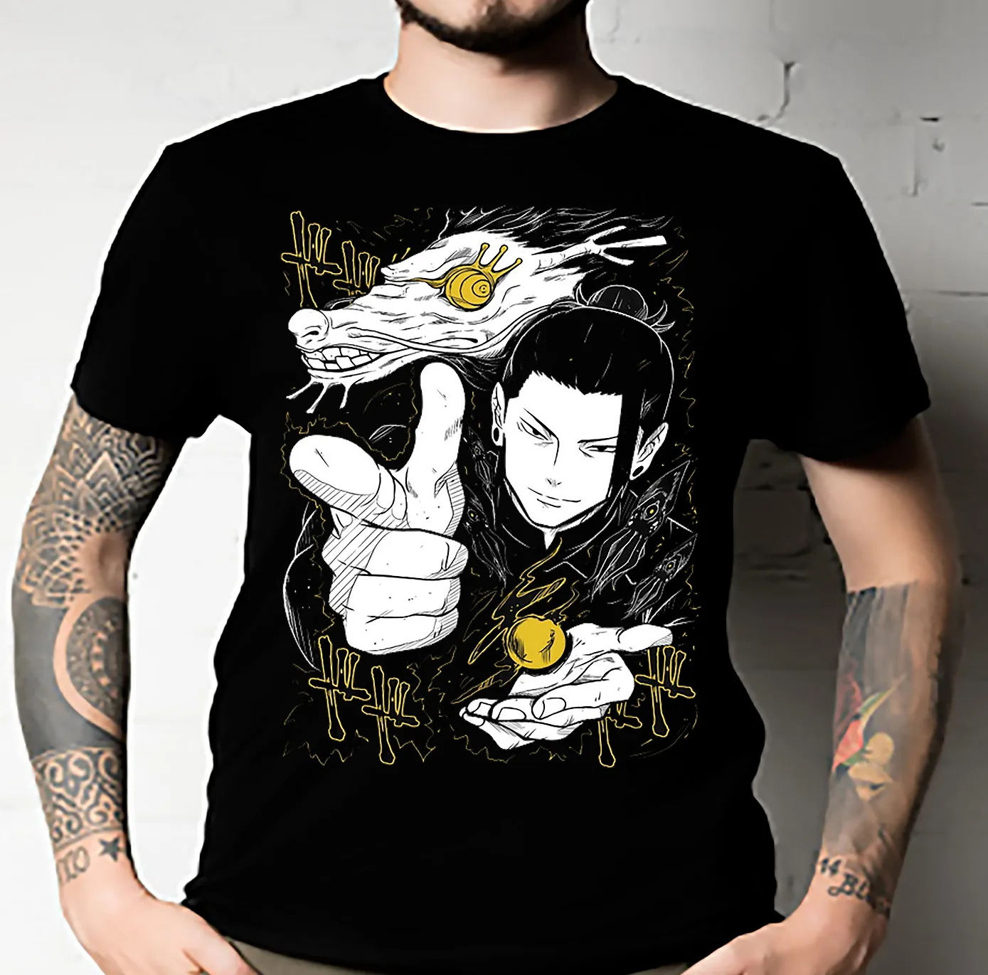 Suguru Geto T-shirt Jujutsu Kaisen Getou jjk Horror Anime Black Unisex ALL SIZES
Suguru Geto T-shirt Jujutsu Kaisen Getou jjk Horror Anime Black Unisex ALL SIZES