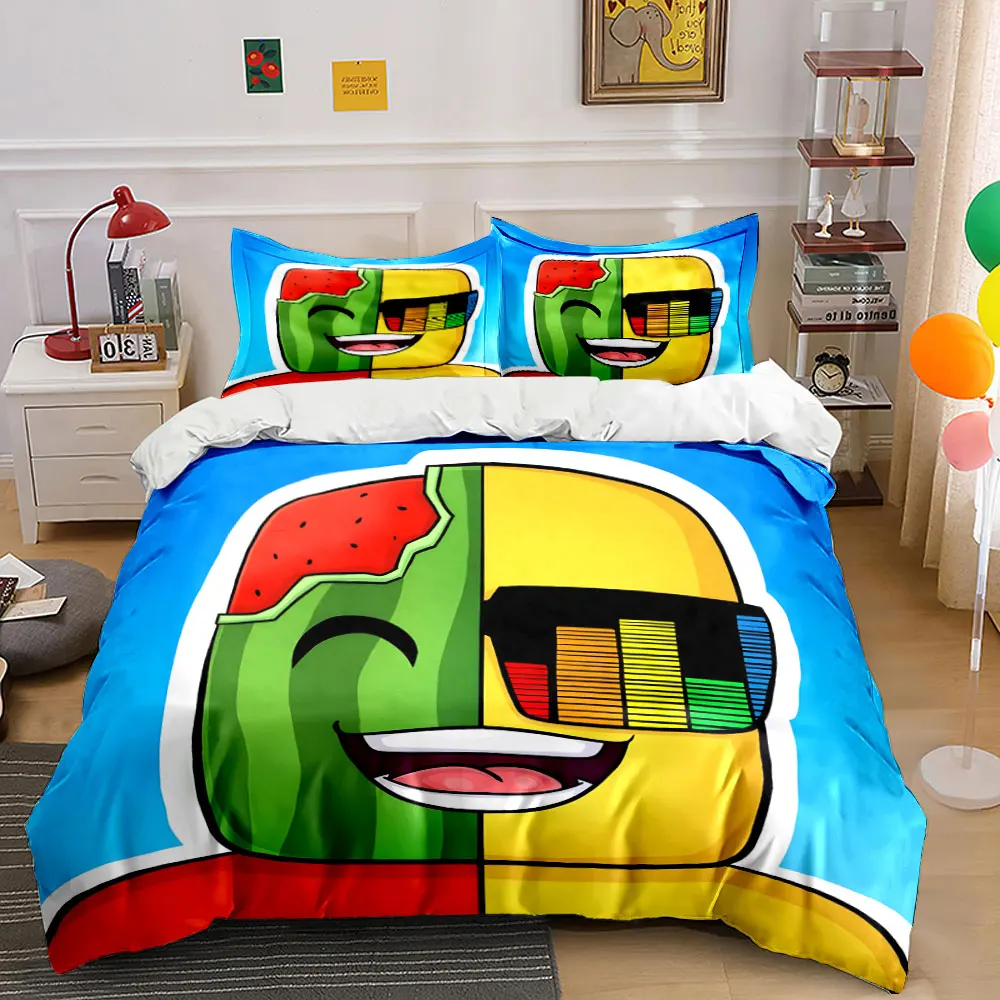 Funny Watermelon DJ 3PC Bedding Set Soft Microfiber Duvet cover Pillowcase Set for Kids Gamers Bedroom Decor,gift
Funny Watermelon DJ 3PC Bedding Set Soft Microfiber Duvet cover Pillowcase Set for Kids Gamers Bedroom Decor,gift