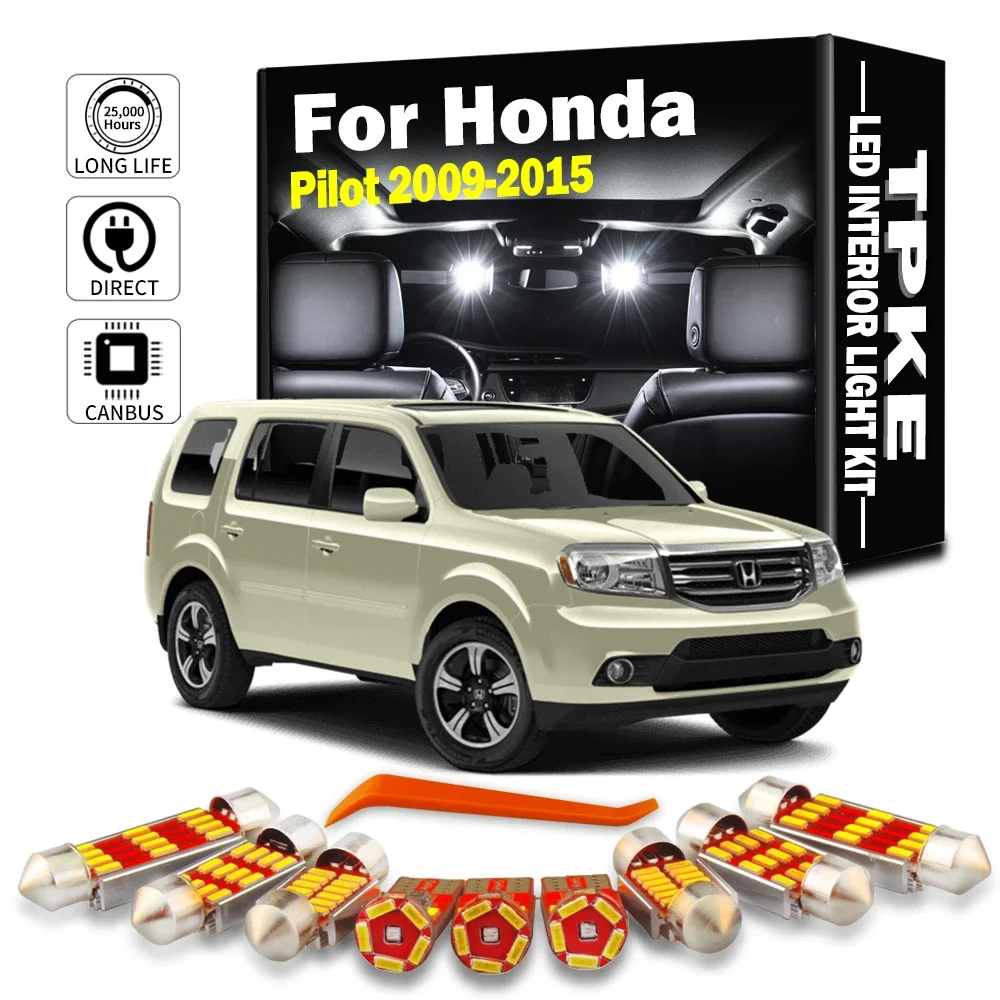TPKE 19Pcs LED Interior Light Kit For Honda Pilot 2009 2010 2011 2012 2013 2014 2015 Indoor Map Dome Led Lamps Car Accessories
TPKE 19Pcs LED Interior Light Kit For Honda Pilot 2009 2010 2011 2012 2013 2014 2015 Indoor Map Dome Led Lamps Car Accessories