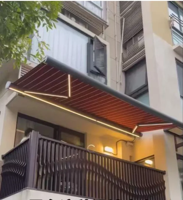 Modern Aluminum Automatic Boxed Awning Outdoor Balcony Window/Gate Garden Retractable Awning
Modern Aluminum Automatic Boxed Awning Outdoor Balcony Window/Gate Garden Retractable Awning