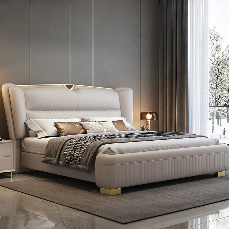 Headboard Luxury Bed Nightstands Frame Fancy Nordic Bed Unique Minimalist Camas De Casal De Luxo Bedroom Furniture Accessories
Headboard Luxury Bed Nightstands Frame Fancy Nordic Bed Unique Minimalist Camas De Casal De Luxo Bedroom Furniture Accessories