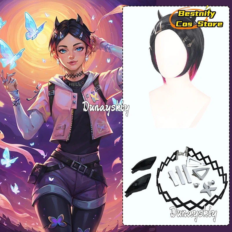 Clove Cosplay Game Clove Immortal Costume 40CM Gradient Wigs Clove Headwear Earring Necklace Accessory Prop Anime Role-play Suit
Clove Cosplay Game Clove Immortal Costume 40CM Gradient Wigs Clove Headwear Earring Necklace Accessory Prop Anime Role-play Suit