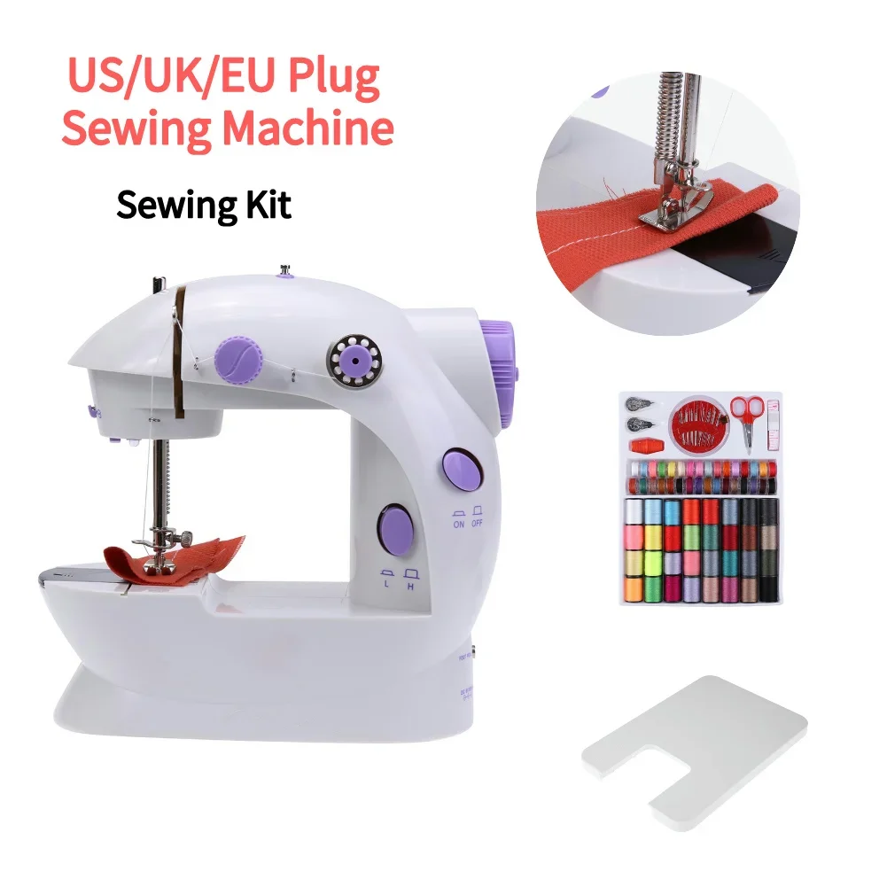 Mini Electric Sewing Machine Home Household Portable Night Light Foot Pedal Straight Two Thread Beginner Kit EU/US/UK Plug
Mini Electric Sewing Machine Home Household Portable Night Light Foot Pedal Straight Two Thread Beginner Kit EU/US/UK Plug
