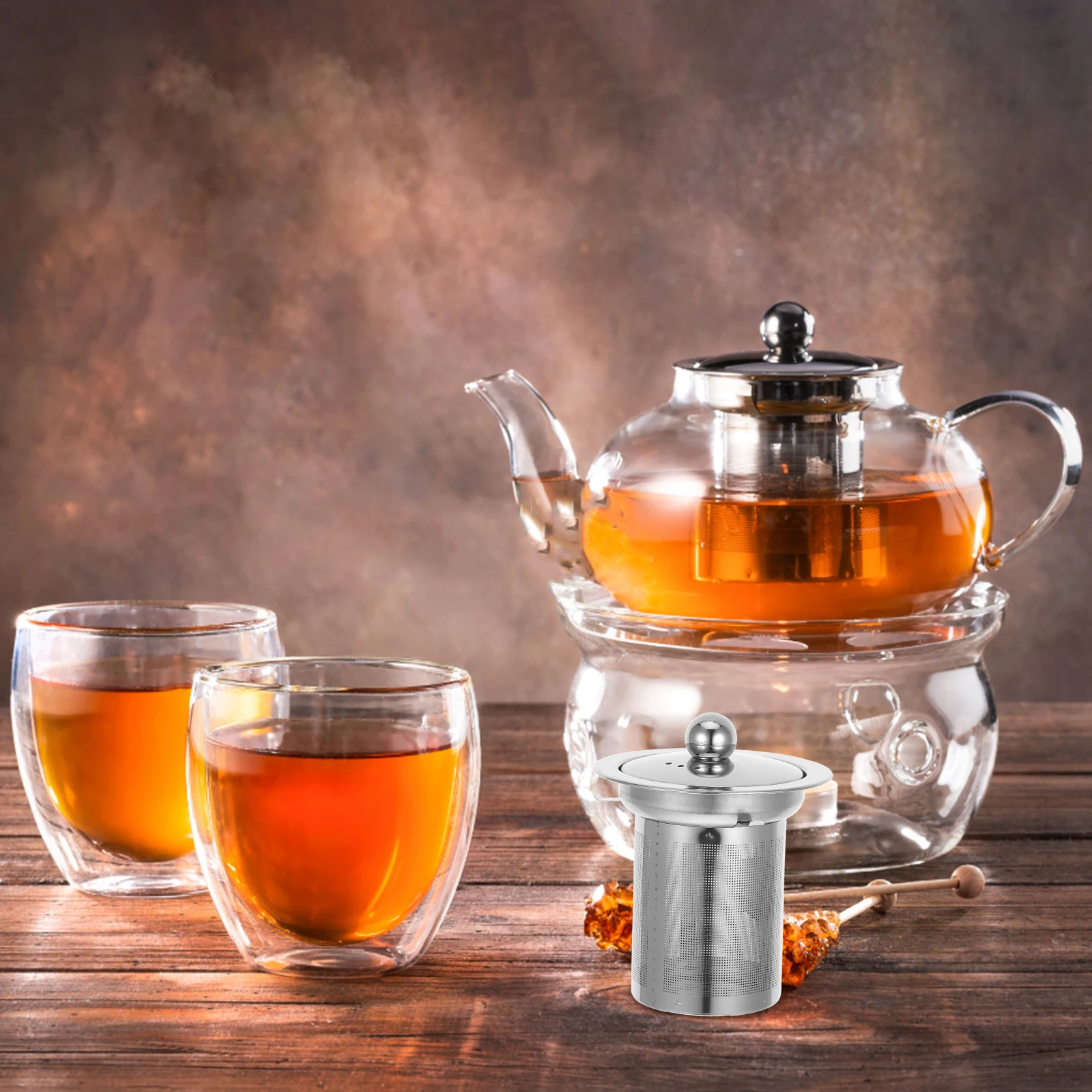 Tea Infuser Leak Fine Strainer Chinese Kung Coffee Stainless Steel Filter Accessories Loose Silver Removable
Tea Infuser Leak Fine Strainer Chinese Kung Coffee Stainless Steel Filter Accessories Loose Silver Removable