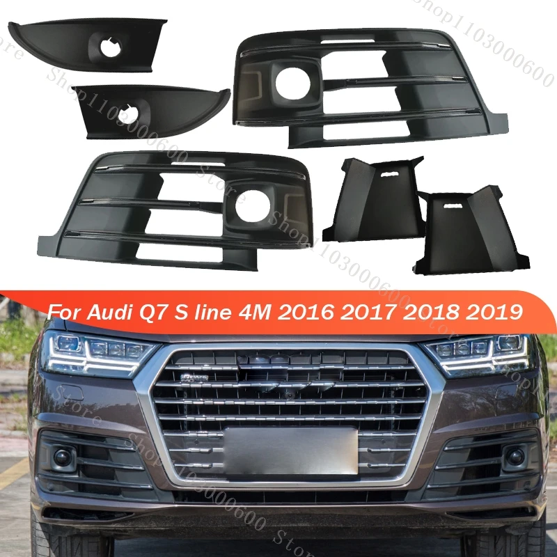 For Audi Q7 S line 4M 2016 2017-2019 Car Fog Light Cover Grille Front Bumper Fog Lamp Frame Decoration 4M0807681E 4M0807682E
For Audi Q7 S line 4M 2016 2017-2019 Car Fog Light Cover Grille Front Bumper Fog Lamp Frame Decoration 4M0807681E 4M0807682E