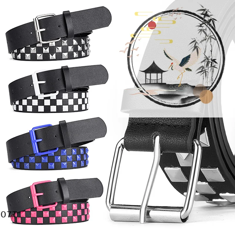 Новый персонализированный ремень из искусственной кожи с заклепками в шахматном порядке 107 см для мужчин и женщин, универсальный модный ремень в стиле хип-хоп в стиле панк
Новый персонализированный ремень из искусственной кожи с заклепками в шахматном порядке 107 см для мужчин и женщин, универсальный модный ремень в стиле хип-хоп в стиле панк