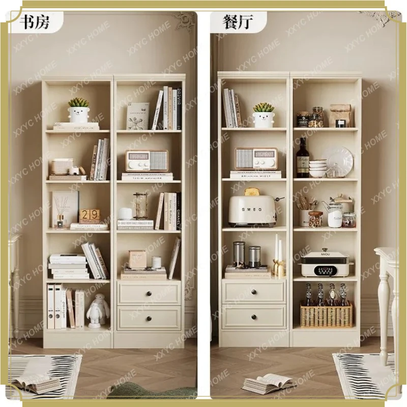 L Cream Wind Solid Wood Bookcase Shelf Living Room Home Storage Cabinet Wall Bookshelf
L Cream Wind Solid Wood Bookcase Shelf Living Room Home Storage Cabinet Wall Bookshelf