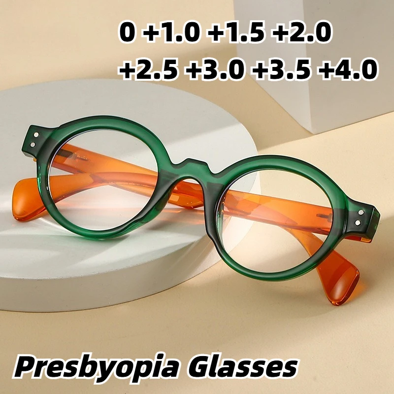 2026 New Fashionable Anti-Blue Light Presbyopia Glasses Unisex Round Frame High-Definition Reading Eyewear Diopter 0 To +4.0
2026 New Fashionable Anti-Blue Light Presbyopia Glasses Unisex Round Frame High-Definition Reading Eyewear Diopter 0 To +4.0
