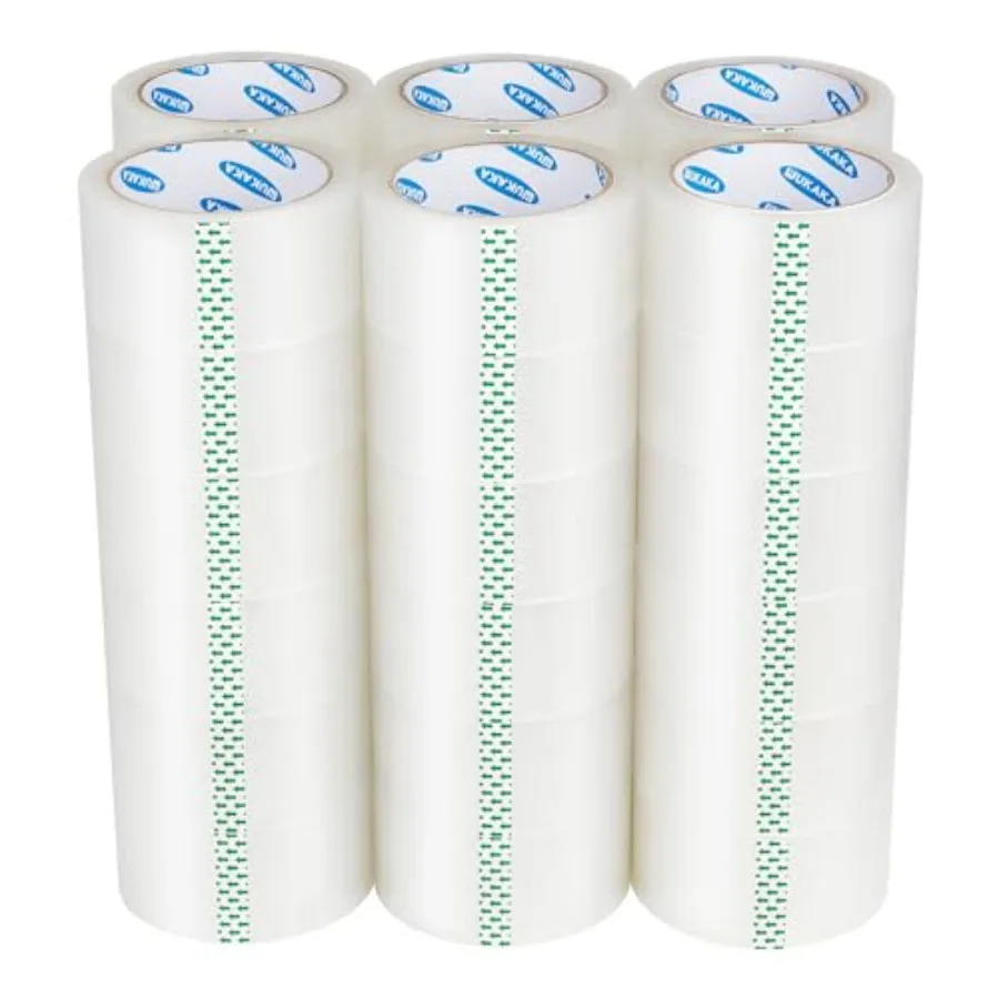 Packing Tape 36 Rolls Clear Packing Tape 2 Inches Wide 65 Yards Per Roll for Shipping Packaging Moving Sealing
Packing Tape 36 Rolls Clear Packing Tape 2 Inches Wide 65 Yards Per Roll for Shipping Packaging Moving Sealing