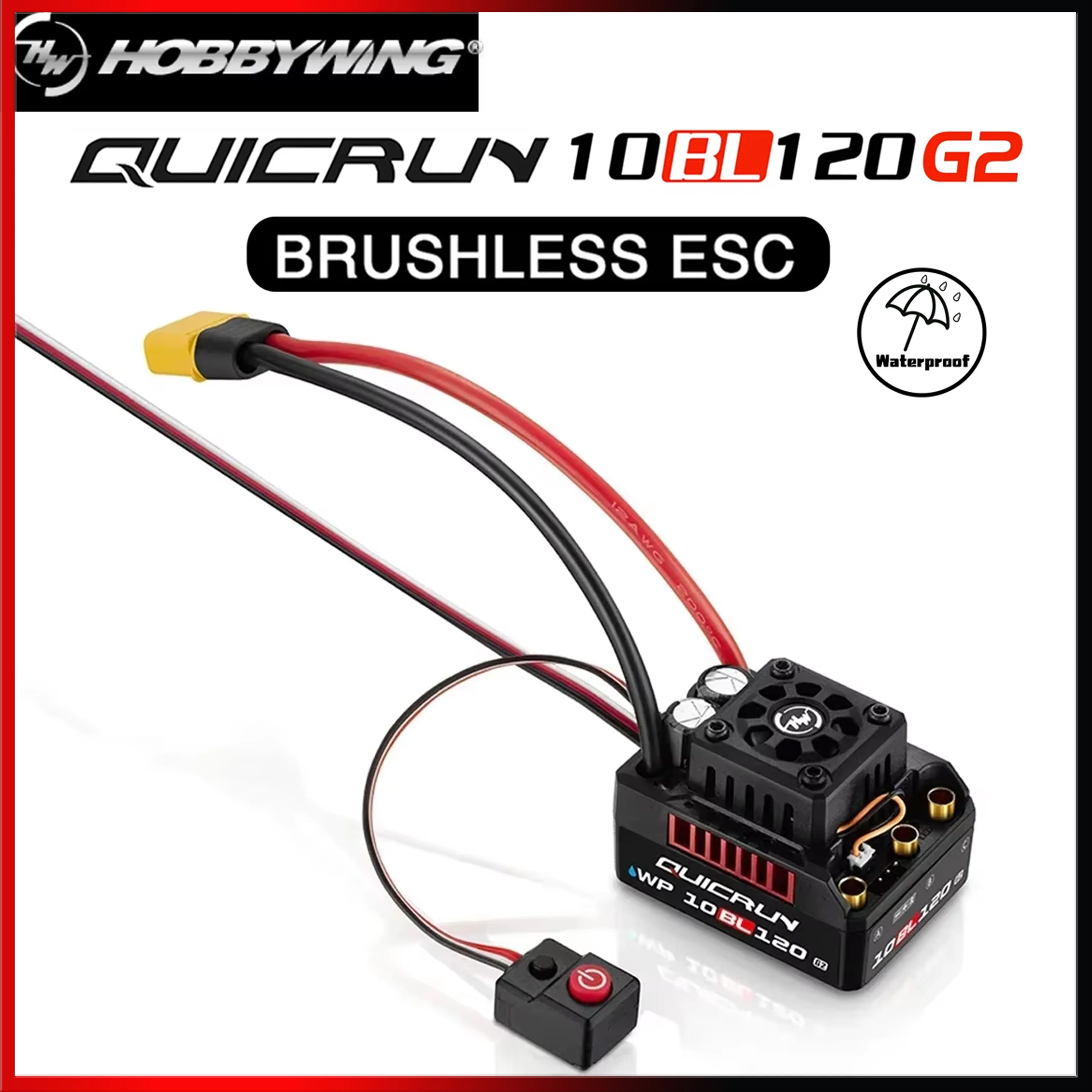 HOBBYWING QuicRun WP 10BL120 G2 120A IP67 Водонепроницаемый бессенсорный бесщеточный ESC 2-4S для 1/10 1/12 RC автомобиля грузовика 3652 3660 двигатель
HOBBYWING QuicRun WP 10BL120 G2 120A IP67 Водонепроницаемый бессенсорный бесщеточный ESC 2-4S для 1/10 1/12 RC автомобиля грузовика 3652 3660 двигатель