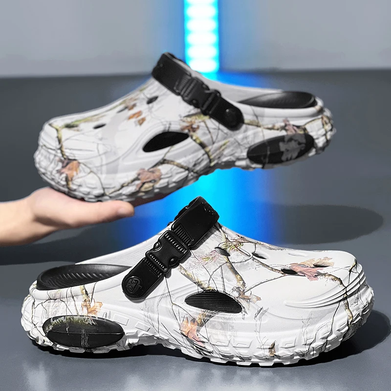 Flat Sandals Men Shoes Slippers Men Garden Camouflage Sandals Man Summer Sandals Male Sneakers Outdoor Flip Flops Home Clogs
Flat Sandals Men Shoes Slippers Men Garden Camouflage Sandals Man Summer Sandals Male Sneakers Outdoor Flip Flops Home Clogs