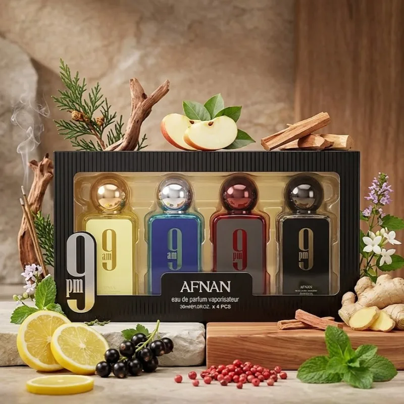 AFNAN 4PCS Perfume Set 30ml Unisex Eau De Parfum Long Lasting Fresh Sweet Woody Aromatic Fragrance Collection Luxury Mini Gift
AFNAN 4PCS Perfume Set 30ml Unisex Eau De Parfum Long Lasting Fresh Sweet Woody Aromatic Fragrance Collection Luxury Mini Gift