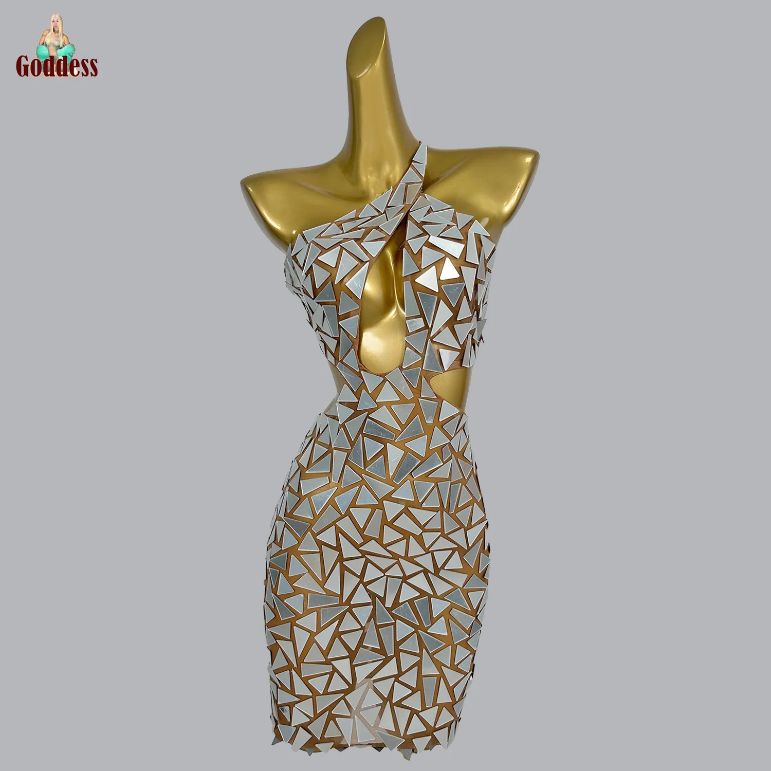 Elegant Strap Dress for Woman Bright Sequins Mirrors Sexy Evening Dress Party Queen Club Stage Performance Sheer Mesh Sexy Wear
Elegant Strap Dress for Woman Bright Sequins Mirrors Sexy Evening Dress Party Queen Club Stage Performance Sheer Mesh Sexy Wear