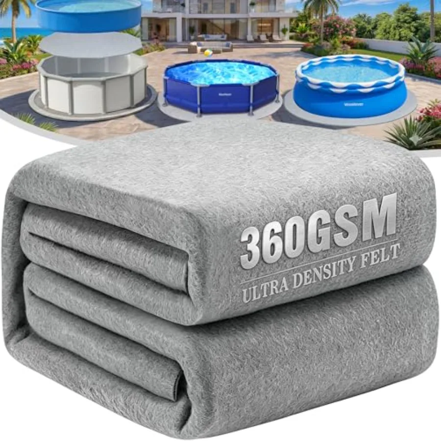 Above Ground Swimming Pools liner pad, polyethylene, gray, 360G/M heavy-duty thickness for padding and protection
Above Ground Swimming Pools liner pad, polyethylene, gray, 360G/M heavy-duty thickness for padding and protection