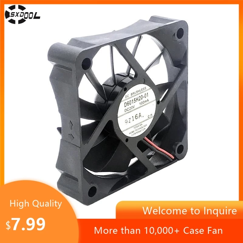 D6015H20-01 for Toshiba 6015 Printer Cash Register Cooling Fan, DC 20V 6cm 60x60x15mm, Silent Low Noise Quiet Fan
D6015H20-01 for Toshiba 6015 Printer Cash Register Cooling Fan, DC 20V 6cm 60x60x15mm, Silent Low Noise Quiet Fan