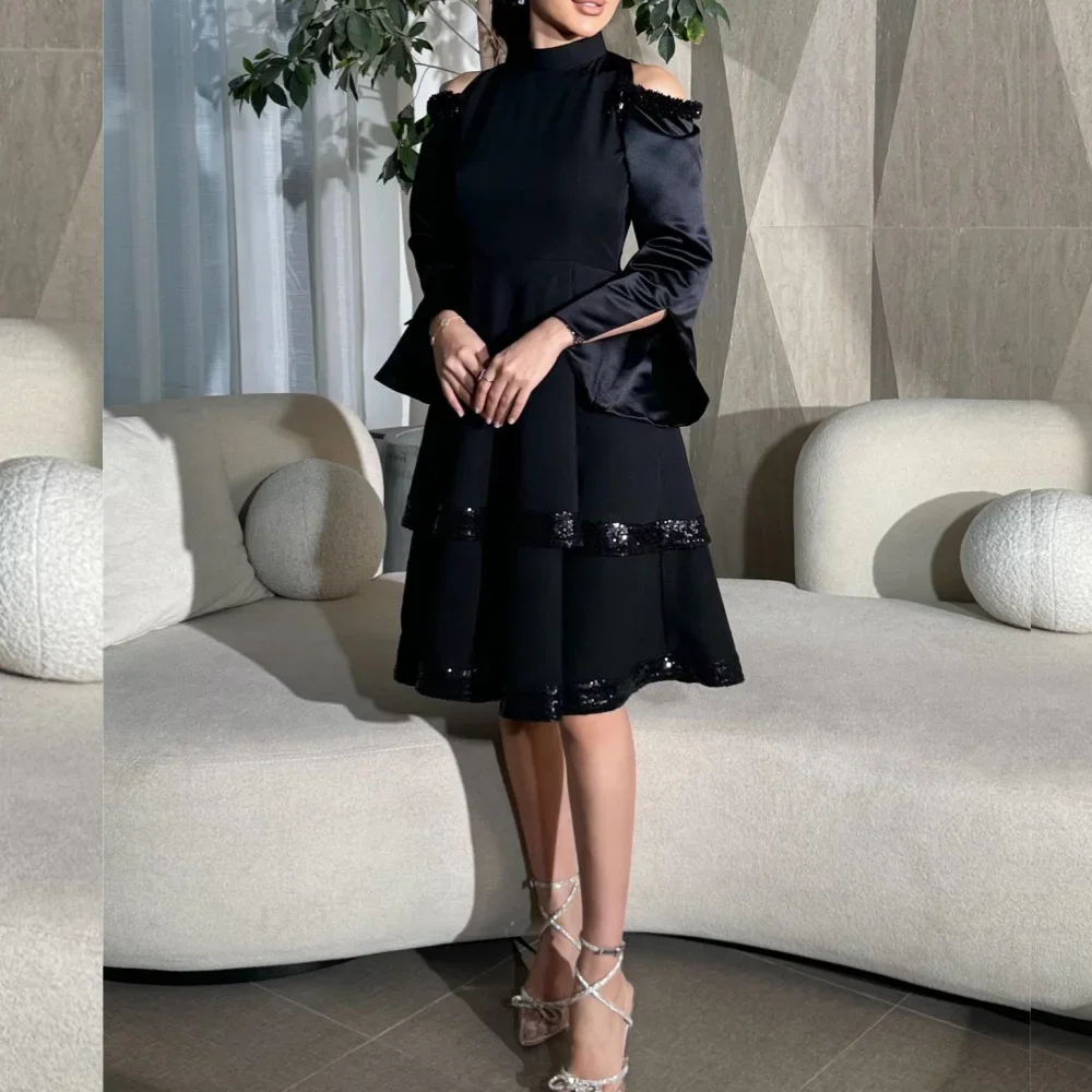 Customized Prom Gown Jersey Tiered Homecoming A-line High Collar Exquisite High Quality Occasion Formal Party Dresses for Women
Customized Prom Gown Jersey Tiered Homecoming A-line High Collar Exquisite High Quality Occasion Formal Party Dresses for Women