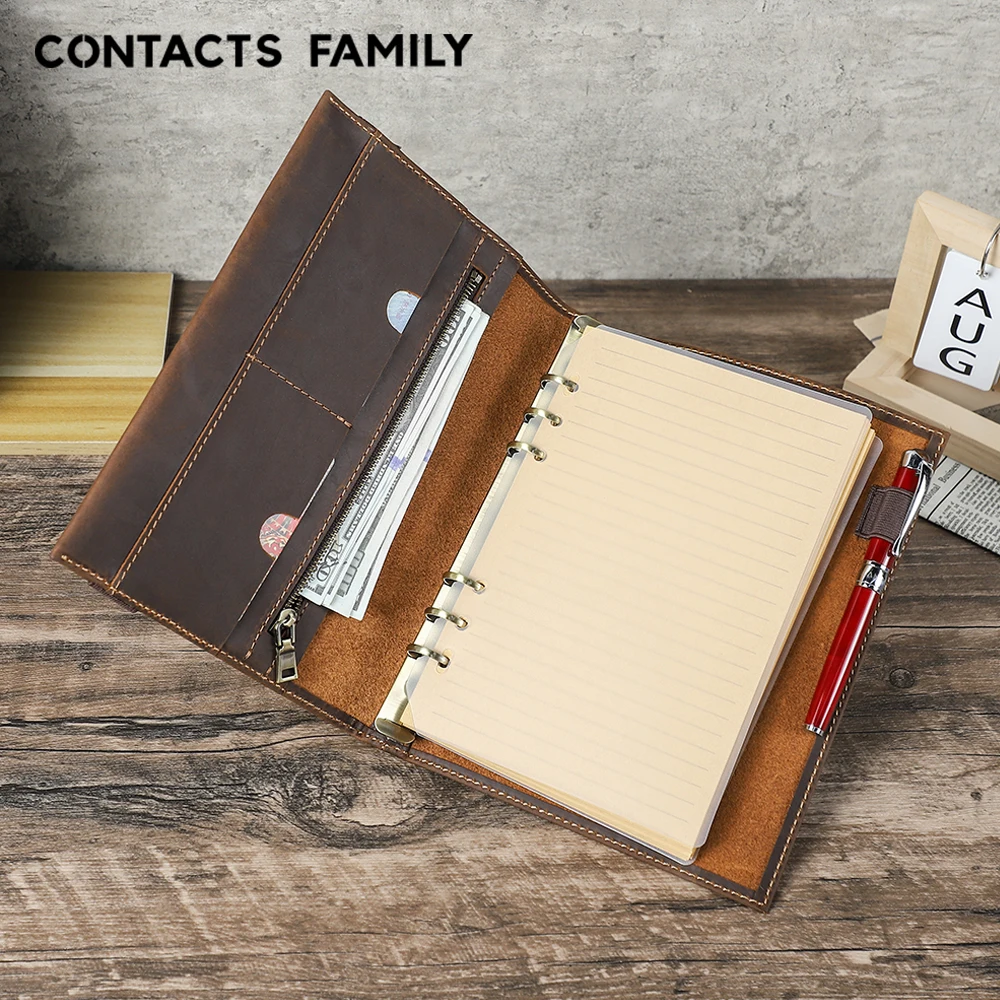 A5 Retro Notebook Soft Leather Padfolio Ring Binder Loose-Leaf Paper for Students Business Office School Stationery Supplies
A5 Retro Notebook Soft Leather Padfolio Ring Binder Loose-Leaf Paper for Students Business Office School Stationery Supplies