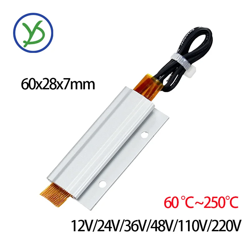 60*28 мм 12 В ~ 220 В постоянная температура 60 ~ 250 ° C Керамический нагревательный лист PTC Алюминиевый корпус Нагревательная пластина Электрический нагреватель Аксессуар
60*28 мм 12 В ~ 220 В постоянная температура 60 ~ 250 ° C Керамический нагревательный лист PTC Алюминиевый корпус Нагревательная пластина Электрический нагреватель Аксессуар