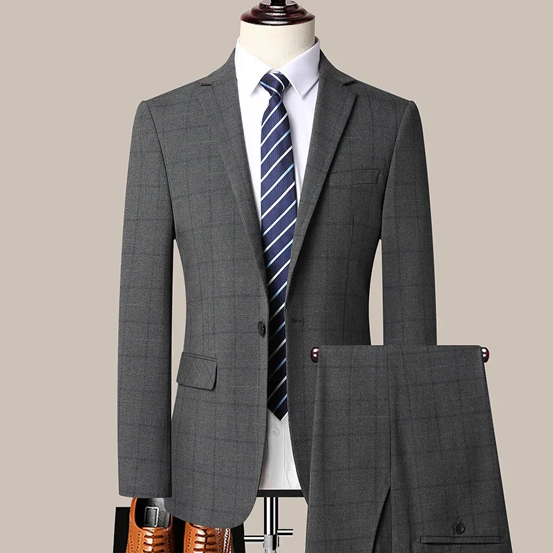 High Quality (Blazer+ Trousers) Men's British Style Business Meeting Elegant Casual Premium Wedding Gentleman's Suit Two Piece
High Quality (Blazer+ Trousers) Men's British Style Business Meeting Elegant Casual Premium Wedding Gentleman's Suit Two Piece