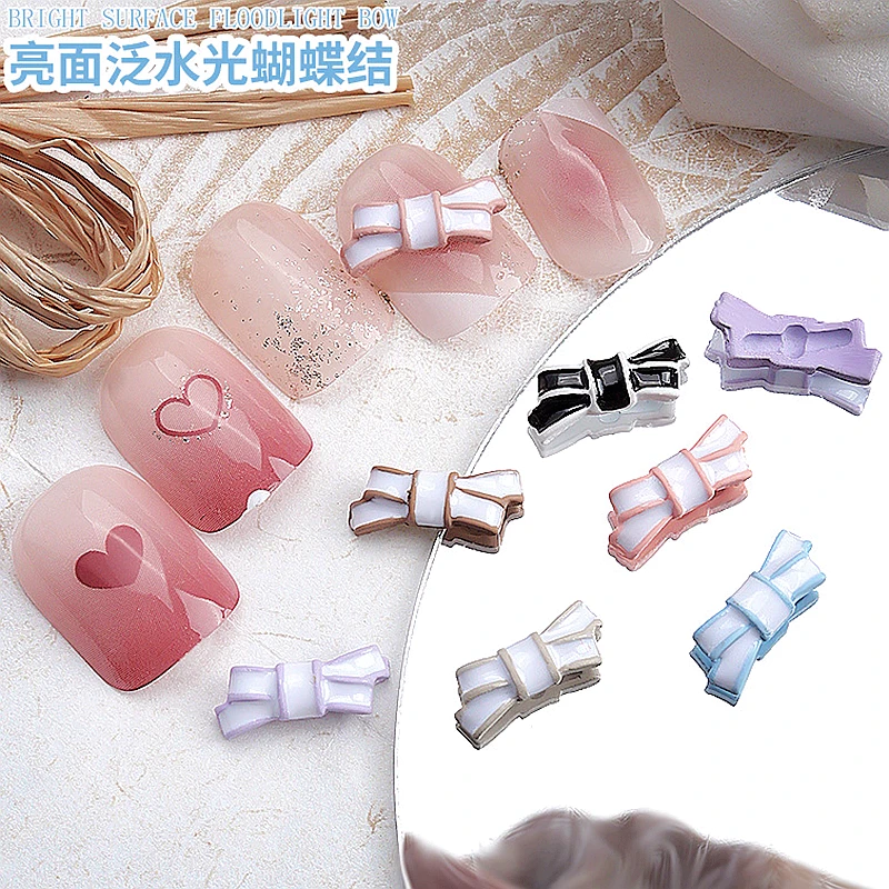 10PCS Korean Alloy Bow Nail Art Charms Classic Simple Black White Bowknot Design For Nails Decoration Maincure Accessories Parts
10PCS Korean Alloy Bow Nail Art Charms Classic Simple Black White Bowknot Design For Nails Decoration Maincure Accessories Parts