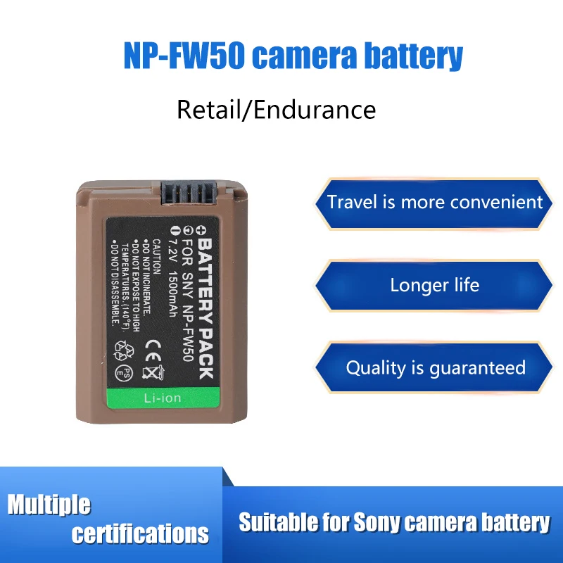 NP-FW50 camera battery for Sony a6400 a6300 a 7m2 r2 Type-C interface direct charge
NP-FW50 camera battery for Sony a6400 a6300 a 7m2 r2 Type-C interface direct charge