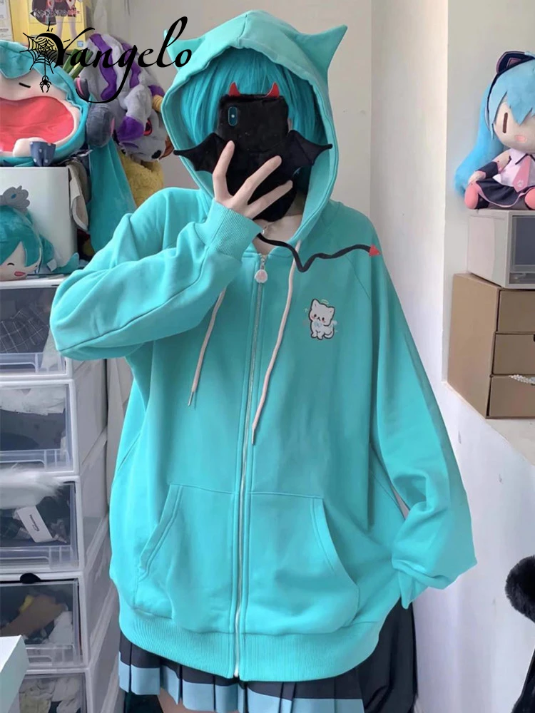 Yangelo Aesthetic Vintage Cartoon Embroider Hoodies Women Y2K Grunge Tops Loose Casual Zip Up Sweatshirt Harajuku Streetwear
Yangelo Aesthetic Vintage Cartoon Embroider Hoodies Women Y2K Grunge Tops Loose Casual Zip Up Sweatshirt Harajuku Streetwear
