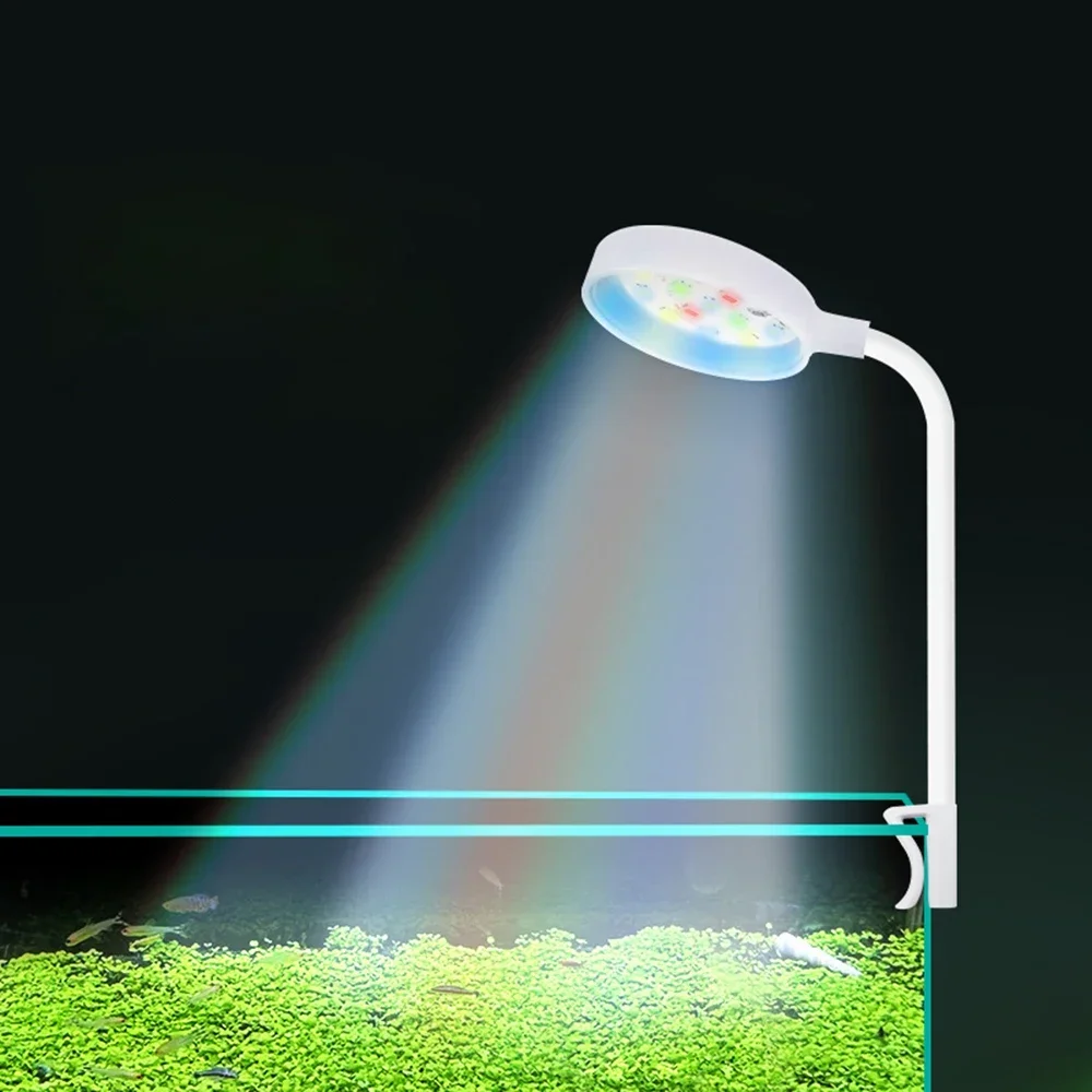 Aquarium LED Light with Adapter, 360° Rotation Clip-On Fish Tank Light, Full Spectrum USB Light in 4 Colors
Aquarium LED Light with Adapter, 360° Rotation Clip-On Fish Tank Light, Full Spectrum USB Light in 4 Colors