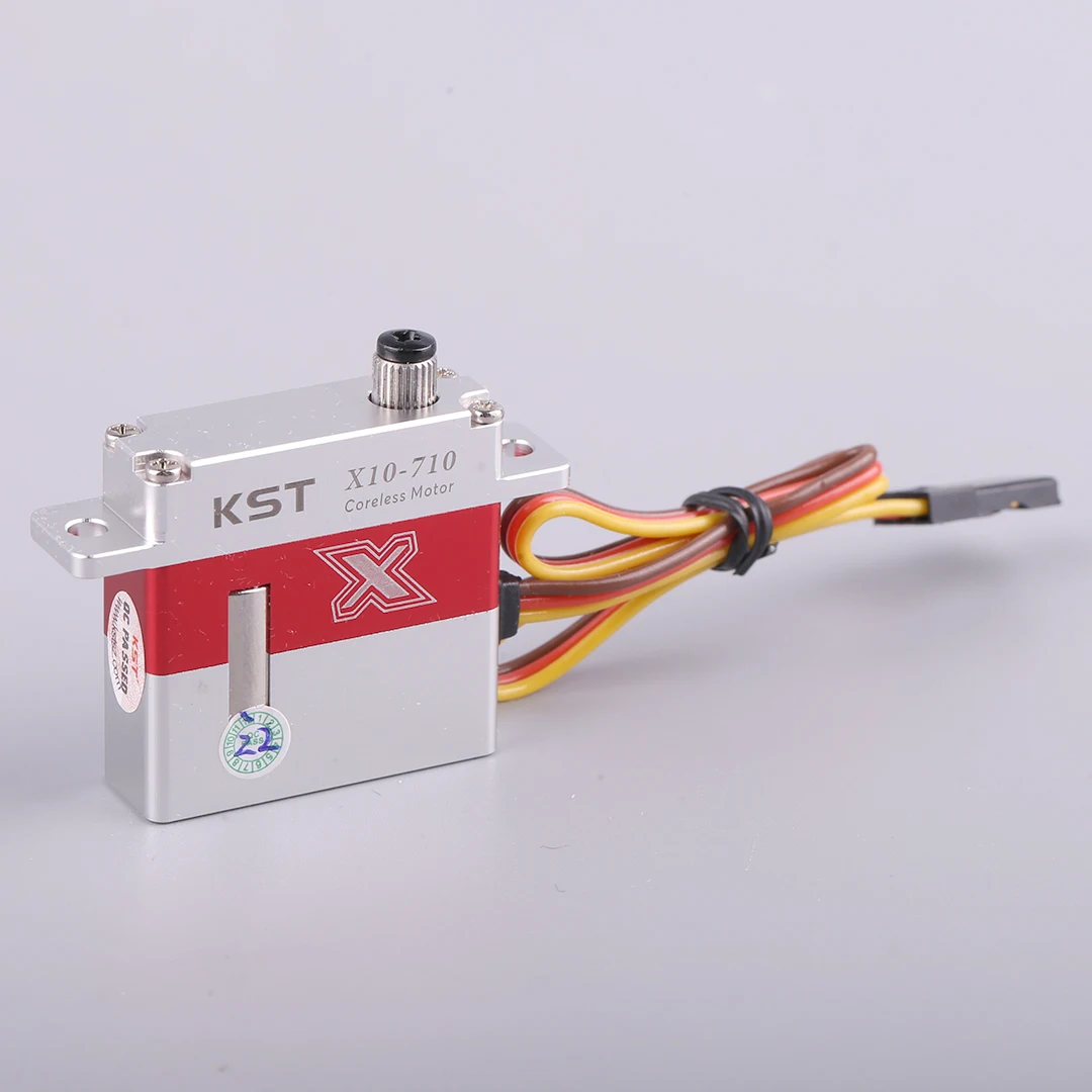 KST X10-710 HV Slim Servo 9.5kg 0.10sec for RC Helicopter Airplane with Metal Arm High Torque Compact Size
KST X10-710 HV Slim Servo 9.5kg 0.10sec for RC Helicopter Airplane with Metal Arm High Torque Compact Size