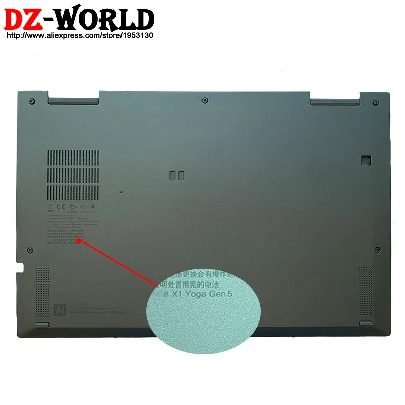 WALN Version Shell Base Bottom Cover Lower Case D Cover for Lenovo ThinkPad X1 Yoga 5th Gen 5 Laptop 5M10Z54304 AM1L2000400
WALN Version Shell Base Bottom Cover Lower Case D Cover for Lenovo ThinkPad X1 Yoga 5th Gen 5 Laptop 5M10Z54304 AM1L2000400